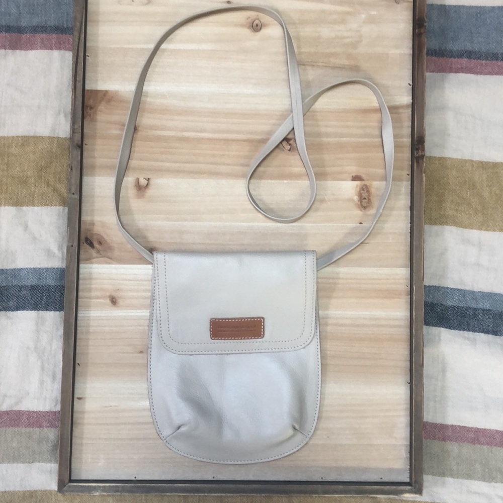 Cueropapel&tijera Minime Vanilla Leather Crossbody - Picture 3 of 11